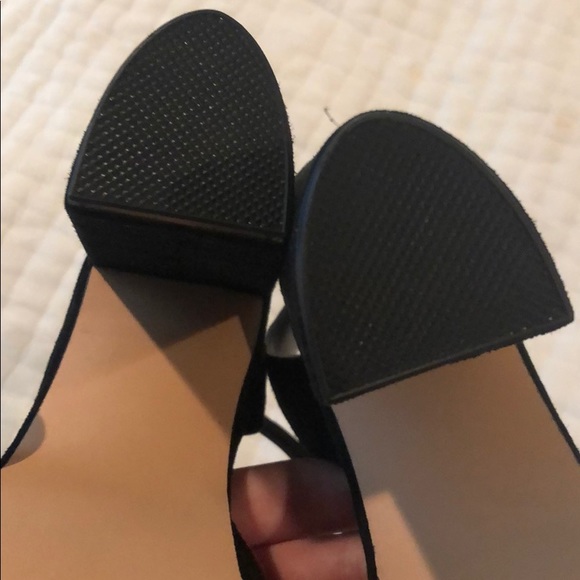 New Steve Madden Madeline Black Hell 7.5 - Picture 4 of 5